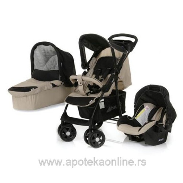 HAUCK TRIO SISTEM (KOLICA+NOSILJKA+AUTO SEDIŠTE) SHOPPER ALMOND CAVIAR - Online Apoteka HAUCK TRIO SISTEM (KOLICA+NOSILJKA+AUTO SEDIŠTE) SHOPPER ALMOND CAVIAR